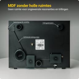 Pro-Ject E1 BT Bluetooth Platenspeler – met Phono Voorversterker – Handmatige Platenspeler – 33/45 RPM – LP Speler – AT3600L element – Walnoot — thumbnail 5