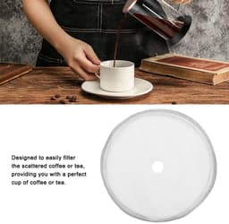 Dailygoods- Franse Pers Koffiezetapparaat - Roestvrij Stalen Filter - 3 Kopjes - 350 Ml - Vervangingsscherm - 80 Mesh — thumbnail 2