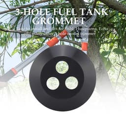 Dailygoods- Doorvoertule 3-gaats - Brandstoftank Doorvoer - Vervangingen Grasmaaier - Rubber - Gatdiameter 5 mm - Compatibel met Echo Modellen — thumbnail 2