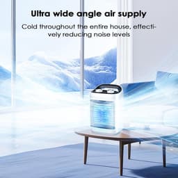 Persoonlijke Airco - Mobiele Koeler - Persoonlijke Verkoeling - Zes Snelheden - 180ml Tank - Wit — thumbnail 4