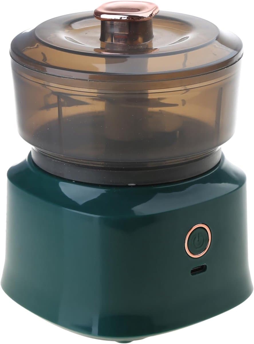 Keukenmachine Knoflook Chopper - Elektrische Hakmolen - Voedsel Bereiden - Snel en Veilig - 350ml Capaciteit - Wit — afbeelding 1