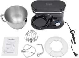 DIMICO - Mixer - Keukenmachine - Keukenmixer met Mengkom - 4,5L - RVS - 1000W - 8 Snelheden - Inclusief Deeghaak, Garde en Klopper — thumbnail 2
