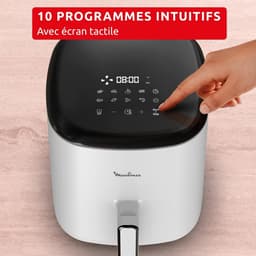 Airfryer - Heteluchtfriteuse - Gezond Koken - 10 Intuïtieve Programma's - 5 Liter - Grijs — thumbnail 3