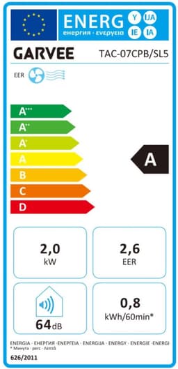 Draagbare airconditioner van 10.000 BTU – 3-in-1: koeling en luchtontvochtiging – digitaal display, afstandsbediening – stille werking – draagbare airconditioner voor de slaapkamer, het kantoor en kleine ruimtes — thumbnail 2