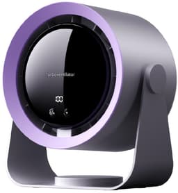 GELLDG Tafelventilator - USB Oplaadbaar 5400 mAh - LED Display met Windkracht en Batterijpercentage - 90° Kantelbaar - Geschikt voor Bureau en Slaapkamer - Plastic - 180x119x205mm — thumbnail 1