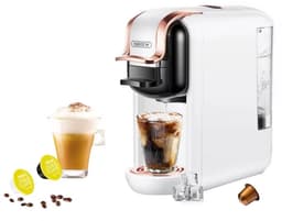 HiBREW H2B Koffiemachine - 5-in-1 - Nespresso, Dolce Gusto, K-Cup, ESE en Gemalen Koffie-WIT — thumbnail 5