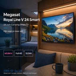 Megasat Royal Line V 24" Smart TV (60,5 cm) - Camping TV met WhaleTV - 12V/24V/230V - Camper, Caravan, Boot & Vrachtwagen - DVB-S2/T2/C - CI+ — thumbnail 5