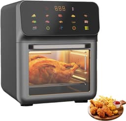 Airfryer Broodrooster - Heteluchtoven - Gelijkmatig Koken - 3D Luchtcirculatie - 15 Liter - Zwart — thumbnail 1
