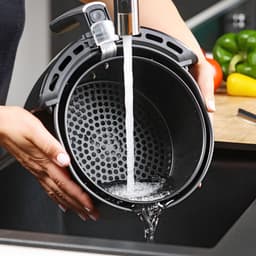SNJY® Mini Airfryer - Airfryer Klein - Camping Airfryer - 9-in-1 - 3,6 Liter - 1500W - Zwart — thumbnail 5
