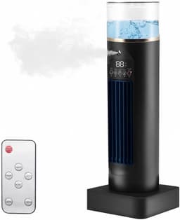 Mobiele Mini Airconditioning – Draadloze Luchtkoeler met Bevochtiger – 6 Windstanden – 100 ml Watertank – Afstandsbediening – 6 Uurs Timer – Stil & Draagbaar — thumbnail 1