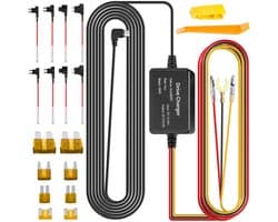 Bedradingsset voor dashcam - Onderspanningsbeveiliging - 12V/24V naar 5V - USB-C-aansluiting - Compact en draagbaar - Autostroomkabel
