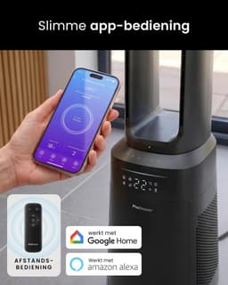 Bladloze Torenventilator met Luchtreiniger – Stil, WiFi Bediening, HEPA 13 Filter, 10 Snelheden, Afstandsbediening 105 cm — thumbnail 4