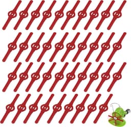 SnelShoppen - 40 stuks Reservemesjes voor Gazontrimmer - Kunststof Grasmaaier Messen - Universele Grastrimmermessen - Compatibel met 3-in-1 Grasmaaier — thumbnail 1