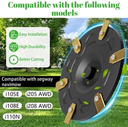 Dailygoods- Messerscheibenset voor Segway Navimow Mähroboter - 30x Bladen - Glasvezelversterkte Messerscheibe - Tuning - Grasmaaier Draaischijf - Schokbestendig - Maaimes — thumbnail 5