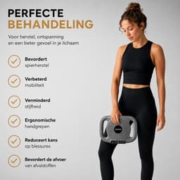 Massage Gun Fascia - Deep Tissue - 6 Koppen - 20 snelheidsniveau's - Grijs — thumbnail 4