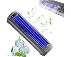 USB Oplaadbare Wandventilator – Draadloze Luchtcirculator – 3 Standen – Compacte Mini Ventilator – Donkergrijs — afbeelding 1