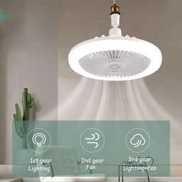 Plafondventilator, dimbare plafondventilator met geïntegreerde verlichting, krachtige LED-plafondventilator voor kinderkamers, plafondventilator voor verkoeling. — thumbnail 2