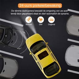 NIVA® Dashcam - 1080P - Dashcam voor En Achter - Dashcam voor Auto - Zwart - 4cm x 9cm x 5cm — thumbnail 5