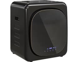 ECTEATOY® Wasdroger 4kg - Mini droger met Timer, Smart Programma en Touchscreen - RVS en ABS - 48x40x56 cm - Zwart