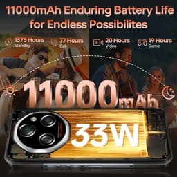 OUKITEL WP55S Outdoor Smartphone 5G-24 RAM-512 ROM-11000 mAh batterij-6.6 inch HD scherm-64MP camera-NFC-Android15 — thumbnail 2