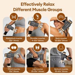 North Collective MuscleRelief Pro - Massage Gun 11-in-1 - Massage Gun Professioneel - Massage Apparaat - 99 Snelheden – 11 Massagekoppen – Diepe Spiermassage – USB-C Oplaadbaar — thumbnail 5