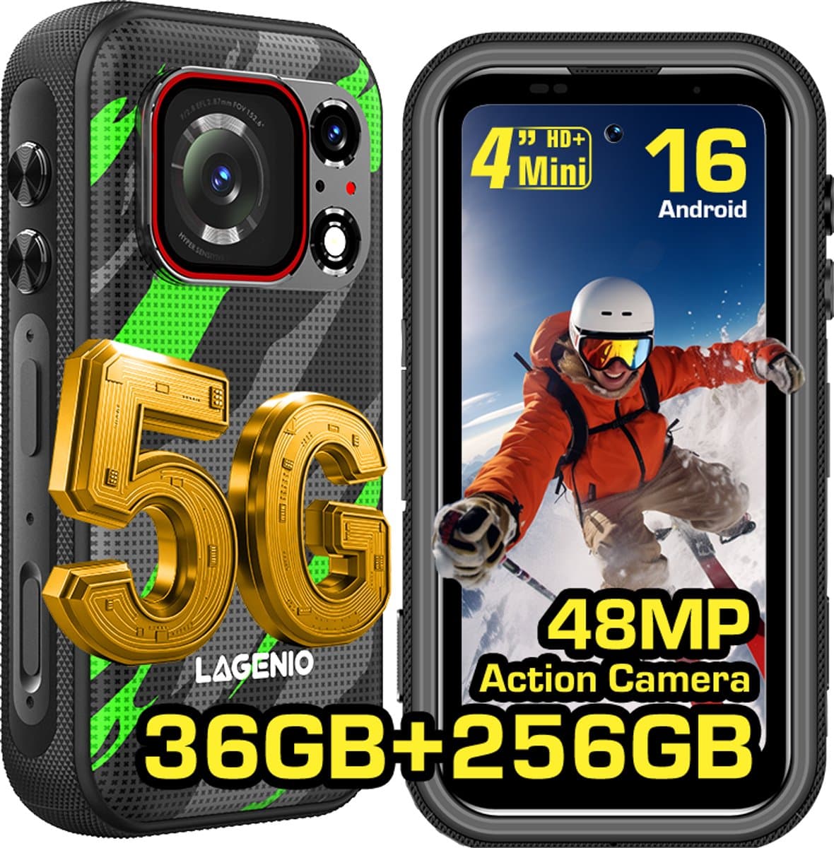 Lagenio Eagle Pro 5G Mini, 36GB/ 256GB, Green — afbeelding 1