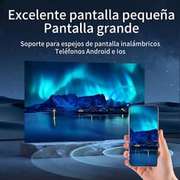 SnelShoppen - Draagbare Mini-Projector met Android 11, 4K Ondersteuning, 1080P, Wifi 6, Bluetooth 5.0, 360° Draaibaar, Thuisbioscoop en Buitengebruik — thumbnail 5
