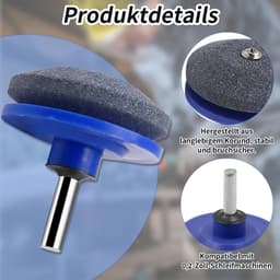 SnelShoppen - Maaier Mes Slijper Set, 4 Stuks (2 Enkele Laag + 2 Dubbele Laag), Grondige Slijper voor Grasmaaier Blades, Tuingereedschap, Herbruikbaar — thumbnail 3