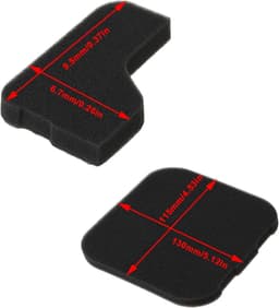 SnelShoppen - 4 Stuks Grasmaaier Motor Luchtfilterset Compatibel met OHV 140 Motor - Schuimmateriaal - Ideaal voor Tuinonderhoud — thumbnail 3