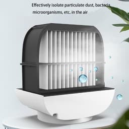 Kleine draagbare airconditioner,Mini draagbare luchtkoeler, draagbare airconditioner, persoonlijke airconditioningventilator, draagbare luchtkoeler, luchtbevochtiger voor kantoor/slaapkamer, 3 ventilatorsnelheden — thumbnail 4