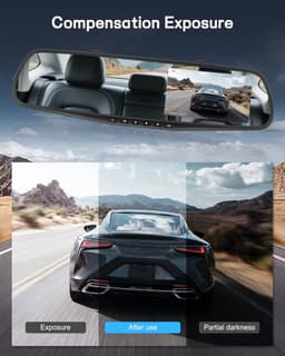SnelShoppen - 1080p Dashcam met 4,5 inch Display, Voor- en Achtercamera, Loopopname, Nachtzicht en Achteruitrijlijnen, Ideaal voor Auto's, Veiligheid — thumbnail 3