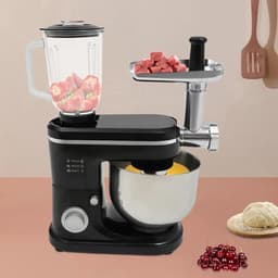 Keukenmixer – Keukenmachine – Mengmachine – Mixer – Deegmixer – Zwart – 700W Motor – 6 Liter Mengkom — thumbnail 4