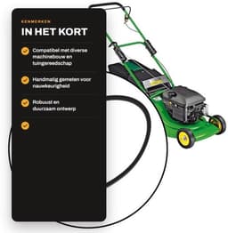 V-riem Neopreen 17 mm - Buitenomtrek 1085 mm - Binnenomtrek 1016 mm - Geschikt voor Grasmaaiers - Eenvoudig te Installeren - Hoge Betrouwbaarheid - Grasmaaier Riem — thumbnail 3