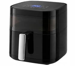 Digitale Airfryer 4L, 1200W – Olievrije Heteluchtfriteuse met Instelbare Temperatuur en Timer, Antiaanbakmand, Gezond Koken voor Frituren, Bakken, Braden en Opwarmen — thumbnail 2