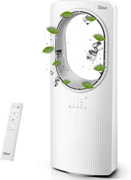 Torenventilator met afstandsbediening - luchtkoeler - modern design - staande ventilator - energiebesparend - stil - oscillerend - vloerventilator - zuilventilator met koeling - mobiele ventilator — thumbnail 1