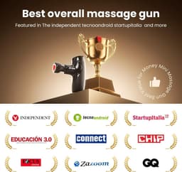Massage Gun met Warmtetherapie – Draadloos – 5 Snelheden – Stil onder 55 dB – USB-C Oplaadbaar — thumbnail 2