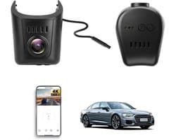 SnelShoppen - 4K Dashcam Auto met WiFi-APP, G-Sensor, Nachtzicht, Plug & Play voor Audi A1 A3 A4 A5 A6 A7 A8 e-tron Sportback GT Q2 Q3 Q5 Q7 Q8 TT R8