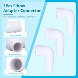 Elleboogadapterconnector, 3 stuks 90 graden zwembadpompfittingen, geschikte vervanging voor zwembadpompfilterskimmer compatibel met SPX1105Z3 SPX1105Z4 SPX1091Z7 — thumbnail 5