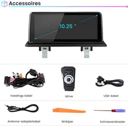 Awesafe Autoradio - Geschikt voor BMW 1 Serie E81 E82 E87 E88 2006 t/m 2012 - Linux Systeem - Draadloos CarPlay & Android Auto - Bluetooth WIFI - Radio Scherm - 10.25 Inch Multimedia Touchscreen - 2006 2007 2008 2009 2010 2011 2012 — thumbnail 4