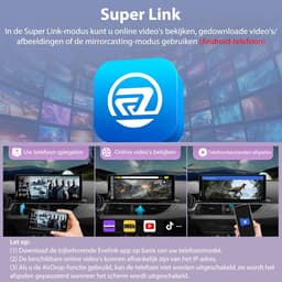 SnelShoppen - Draadloze Carplay & Android Auto met Dash Cam - 10.26" HD IPS Touchscreen, 4K Voor- en 1080P Achtercamera, Bluetooth Audio, GPS, Siri, L — thumbnail 3