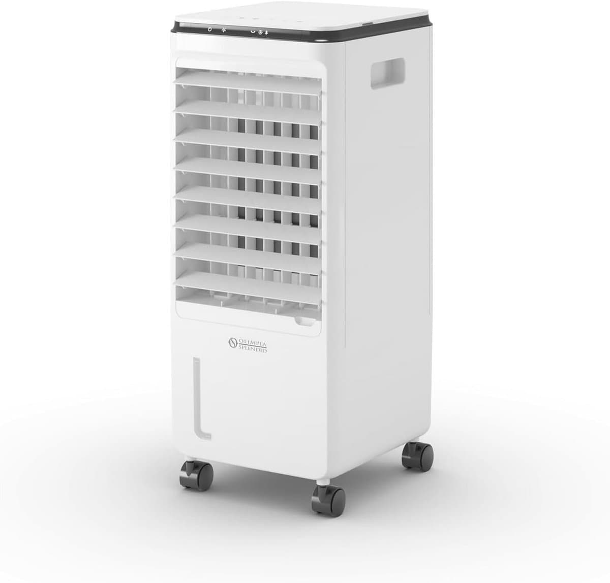 Luchtkoeler 7L met Luchtreiniging – Oscillerende Aircooler met Touchscreen en Wielen – Wit — afbeelding 1