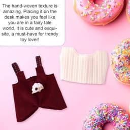 Poppenkledingset, grappige stijlvolle schapen overall-outfitset, leuke praktische accessoires voor poppendisplay — thumbnail 5
