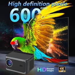 Beamer 4K - WiFi 6 - Bluetooth 5.4 - Ideaal voor thuis en kamperen - SnelShoppen — thumbnail 5