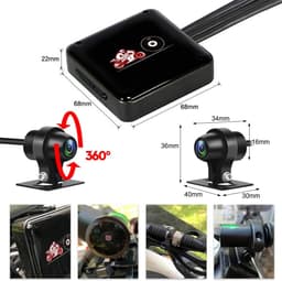 Motorfiets Rijdende Recorder Zonder Scherm Volledig Lichaam Waterdichte Dubbele 1080P Voor En Achter Met GPS Motorfiets Sport Anti-Collision Camera DVR Nachtzicht G Sensor Loop Opname — thumbnail 5