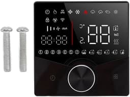 Digitale Thermostaat - Temperatuurregelaar Verwarming - Verwarming Regelen - LCD Kleurendisplay - 88x12.4mm - Zwart — thumbnail 1