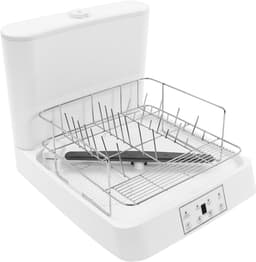 Tafelvaatwasser - Mini vaatwasser - Keuken Schoonmaken - 360 graden sproeikop - 48 x 38 x 40 cm - Wit bruin — thumbnail 5