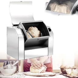 Elektrische Deegmixer - Keukenmixer Kneedmachine - Bakken Thuis - Grote Capaciteit - 5 kg - Zilver — thumbnail 1