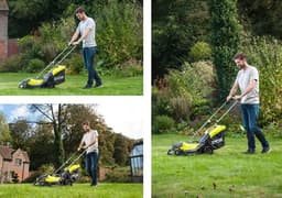 Elektrische Grasmaaier - Grastrimmer Bosmaaier - Tuinonderhoud - EasyEdge Kamfunctie - 25 cm Snijbreedte - Groen — thumbnail 4