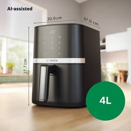 Bosch MAF24AB0 Airfryer - Serie 2 - 4,0L - 6 programma's - Zwart — thumbnail 4