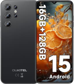 OUKITEL C1 smartphone – 6,52 inch – Android 15, 16GB RAM, 128GB opslag, 5150mAh batterij — thumbnail 1